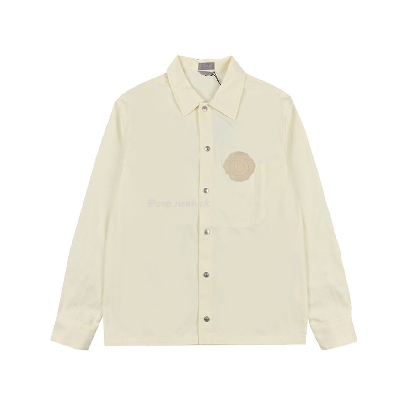 Dior 24ss Off White Cotton Denim Shirt (1) - www.newkick.vip